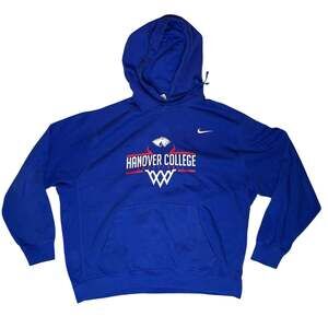 Nike Hanover College Basketball Hoodie Mens XL Blue Swoosh Pullover